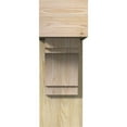 thumbnail image 2 of Ekena Millwork 8"W x 22"D x 22"H Merced Block Rough Sawn Bracket w/ Offset Brace, Douglas Fir, 2 of 25