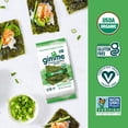 thumbnail image 5 of gimMe - Wasabi - 12 Count Sharing Size - Organic Roasted Seaweed Sheets - Keto, Vegan, Gluten Free - Great Source of Iodine & Omega 3s - Healthy On-The-Go Snack for Kids & Adults, 5 of 9