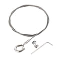 thumbnail image 3 of Unique Bargains Picture Hanging Wire Kit 1M Load 66 lbs with Fixing Screws and Wrench 6Set, 3 of 4