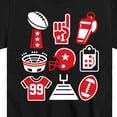 thumbnail image 3 of Instant Message - Football Icons - Toddler & Youth Short Sleeve Graphic T-Shirt, 3 of 6