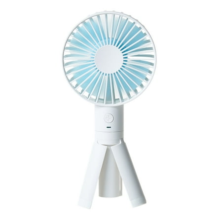 MYFAN New LG Genuine 2600mAh Battery Cell, Mini Handheld Fan, Mini Personal Fan, Portable Rechargeable Fan, Easy to Carry, Easy to Stand, 1 Switch, 3 Speeds for Travel, Home, and Office (WHITE/ (Best Mini Itx For Gaming)