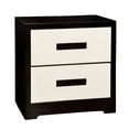 thumbnail image 1 of Adriell Black & White 2-Drawer Nightstand, 1 of 3