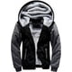 thumbnail image 1 of Sudaderas con capucha para hombre Sudadera de lana Chaqueta de invierno Cremallera Gruesa Forro Sherpa negro gris xxl JAMW Sencillez, 1 of 5