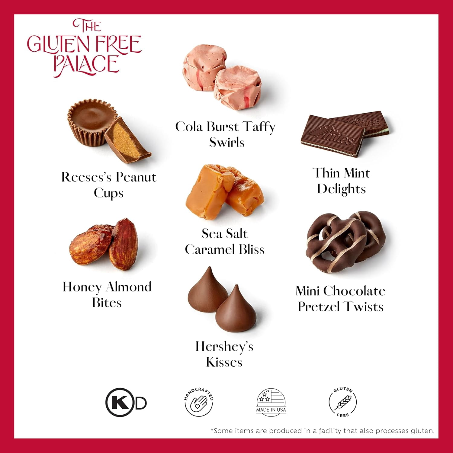 GFP Assorted Candy Gift Basket Tin – Gluten Free Chocolate & Nut Candy Mix, Kosher Gourmet Treats, Reusable Gift Tin, 16 oz Easter Candy Gift