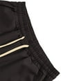 thumbnail image 5 of Stamzod Men Short Fashion Solid Color Summer Elastic Waist Drawstring Shorts Casual Loose Plus Size Athletic Shorts for Men with Pocket Black E S, 5 of 7