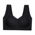 thumbnail image 4 of Sujetador Sin Costuras Sunnimix Bralette sin costuras para mujer negro 2XL, 4 of 8