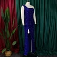 thumbnail image 6 of Women's Sexy Fashion One-Shoulder Sequined Evening Dress Cocktail Party Dress, 6 of 8