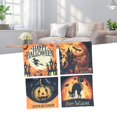 thumbnail image 4 of Fundas de almohada de Halloween, patrón de calabaza Funda de almohada duradera cómoda Cierre con cremallera para sofás ANGGREK Otros, 4 of 8