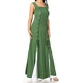 thumbnail image 4 of Sakkas Riva Women's Sleeveless Chemise + Over Dress Medieval Celtic Renaissance - Green - 1XL/2XLP, 4 of 5