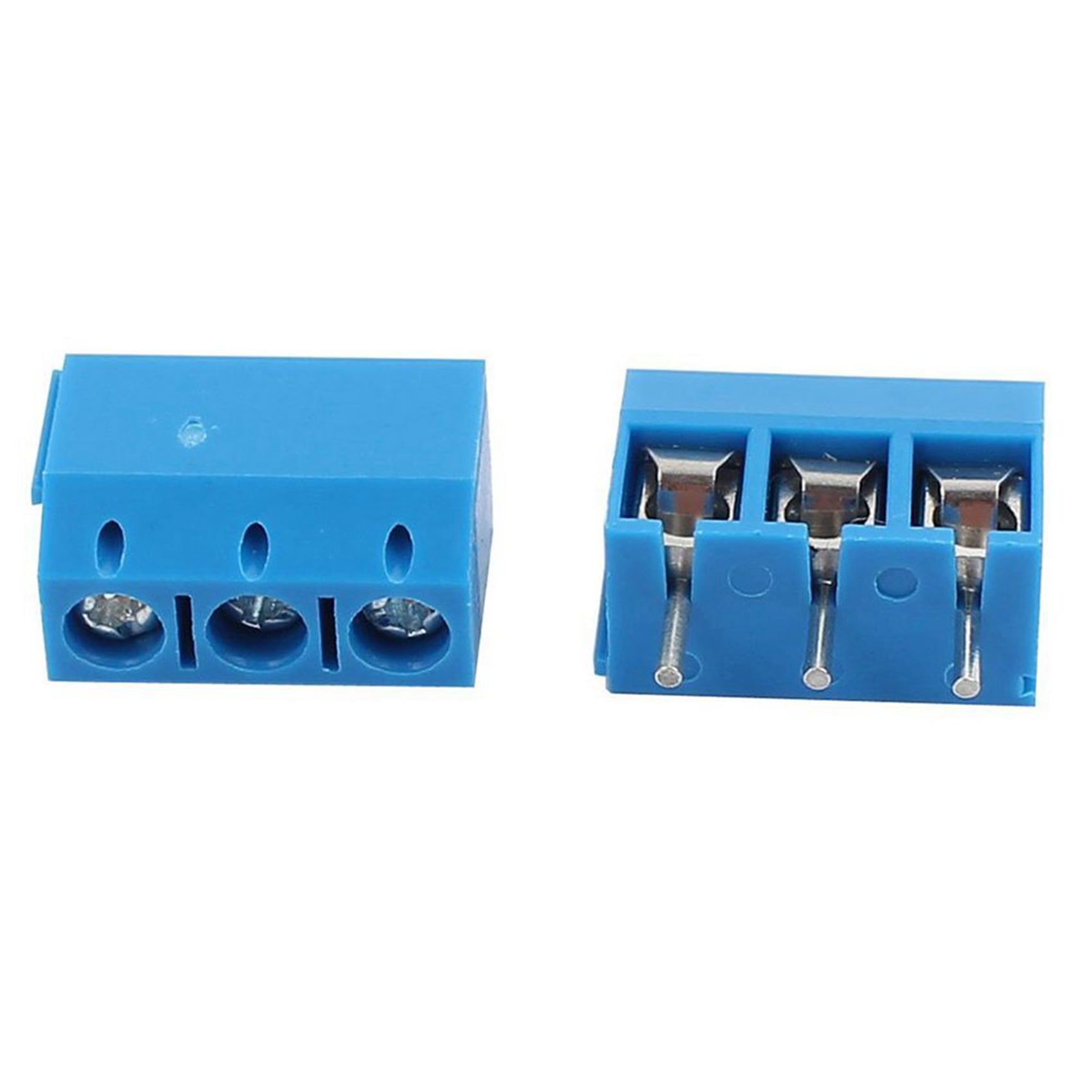 200PCS Blue ABS KF301-3P 5.08mm 3 Pin Connect Terminal Screw Terminal Connector
