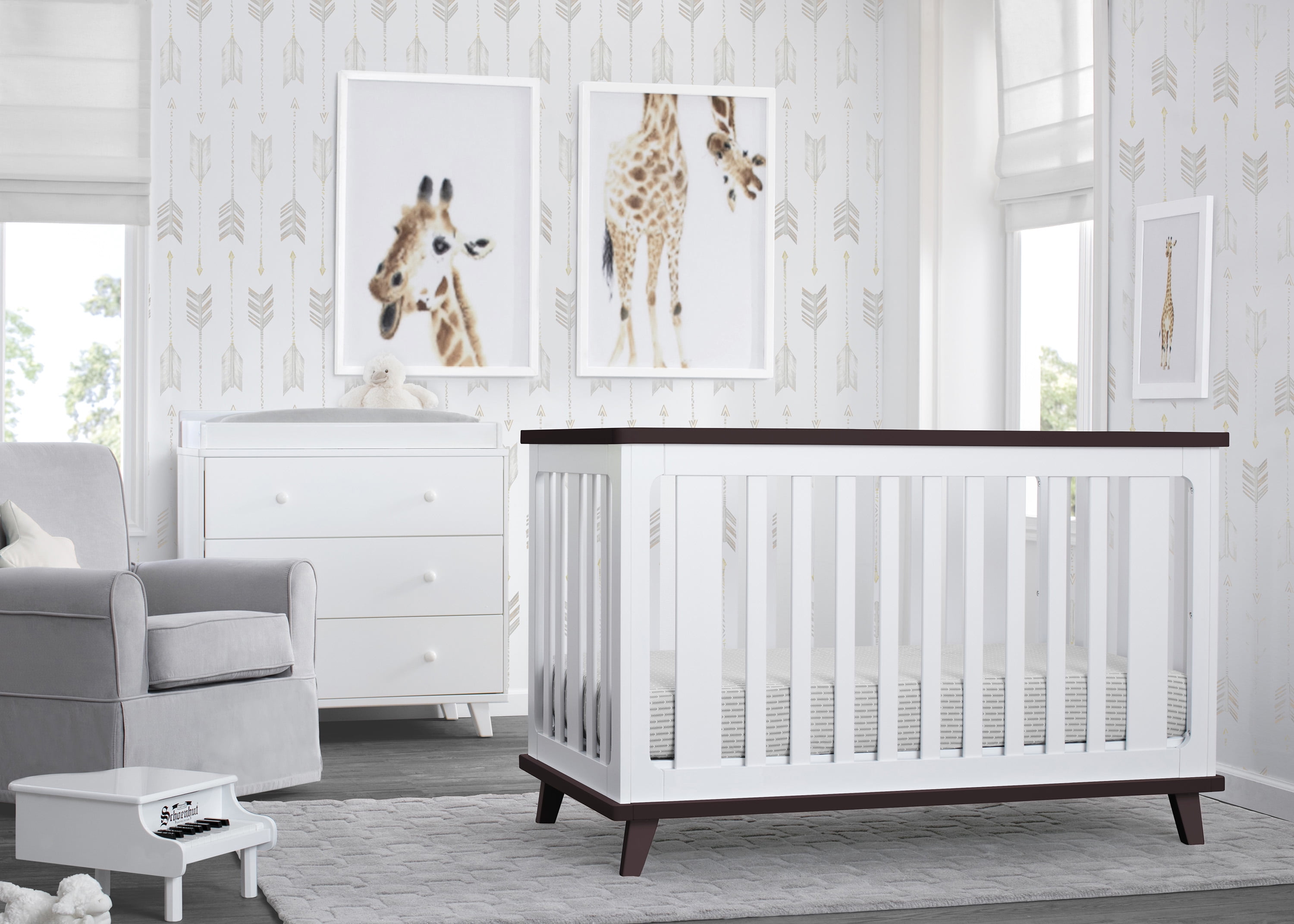 Delta Children Ava 3 in 1 Convertible Baby Crib White Walmart