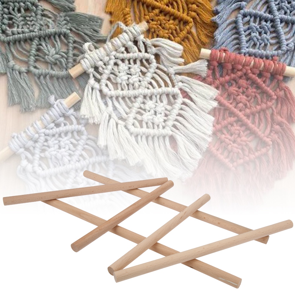 25/30/40cm Pratical Knitting Stick, Wooden Knitting Stick, 6 Pcs Manual