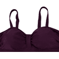 thumbnail image 3 of Hilor Womens 50's Retro Ruched Tankini Tops Ruffle Hem Swimsuit Tops, 3 of 6
