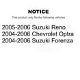 thumbnail image 2 of SIM Front Rear Semi-Metallic Brake Pads Kit for Car Chevrolet Optra Suzuki Forenza Reno KSM-100021, 2 of 8