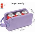 thumbnail image 2 of shiyou-Snack Bags Mini Cooler lunch Bag Freezer Insulated Lunch Box Pouch with Buckle for Adults Work Travel,Purple, 2 of 4