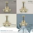 thumbnail image 6 of Amerock Vicinity Traditional Triple Prong Golden Champagne Wall Hook, 6 of 9