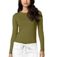 thumbnail image 1 of A ADAR Haut de Blouse Classique à Manches Longues pour Femmes, Martini Olive, TP, 1 of 7