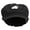 Black, variant on White Cloud Icon Embroidered Cotton Elastic Big Size Newsboy Cap - Black 2XL-3XL
