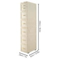 thumbnail image 2 of 6 Tier Storage Cabinet with 7 Drawers Rolling Narrow Dresser Tower Stand Organizer, 2 of 12