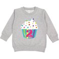 thumbnail image 2 of Inktastic 2nd Birthday Cupcake Toddler Sweatshirt, 2 of 4