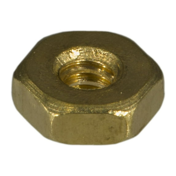 #4-40 Brass Coarse Thread Hex Machine Screw Nuts MSNB-049 (100 pcs)