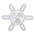 thumbnail image 2 of TopLLC New U-shaped 6-leaf LED Folding Leaf Light Remote Control Dimming Fan Light, 2 of 9