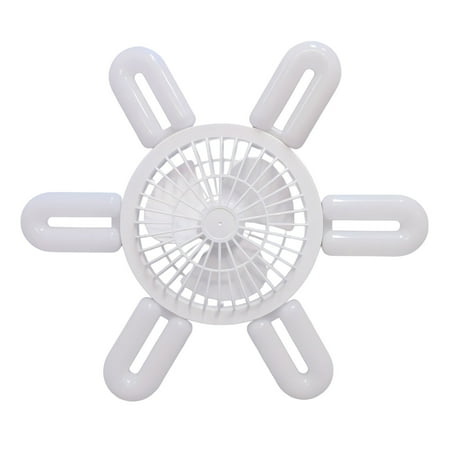 

U-Shaped LED Folding Leaf Light with Remote Control for Dimming and Fan Functionality