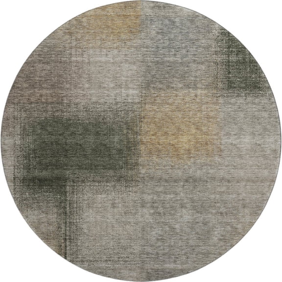 Dalyn Rugs Premium Machine Washable Mayfield AMF742 Taupe 8' x 8' Round Rug