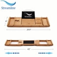 thumbnail image 3 of 68" Streamline N101WH-CH Soaking Clawfoot Tub and Tray With External Drain, 3 of 10