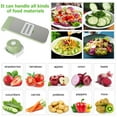 thumbnail image 3 of Mandoline Slicer Adjustable Vegetable Chopper Multifunctional Vegetable Cutter Food Chopper with Hand Guard Sharp Stainless Steel Blades for Vegetables Fruits Home Kitchen, 3 of 8