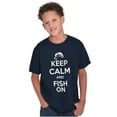 thumbnail image 5 of Keep Calm Fish On Fishing Enthusiast Boys Kids T Shirt Tees Tops Teen Brisco Brands X, 5 of 6