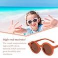 thumbnail image 3 of Sonducket Gafas de sol redondas para niños Gafas para bebés Color Clásico de moda con marco de forma redonda Accesorios de ropa Naranja Rojo Type3 NO3, 3 of 6