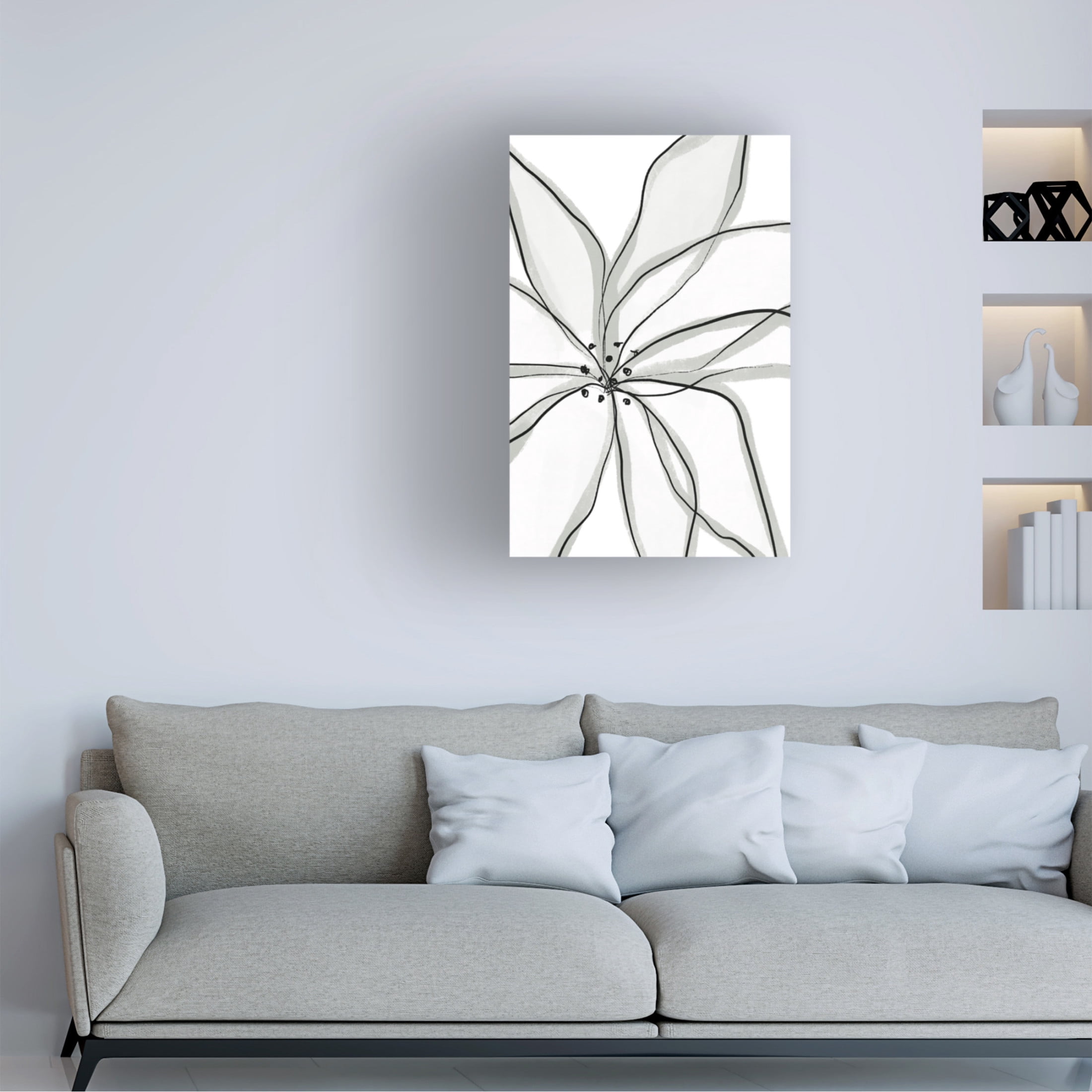 Trademark Fine Art uplusmestudio Fragile Flower Canvas Wall Art
