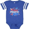 thumbnail image 3 of Inktastic Happy Fourth of July- red, white, and blue fireworks Boys or Girls Baby Bodysuit, 3 of 5