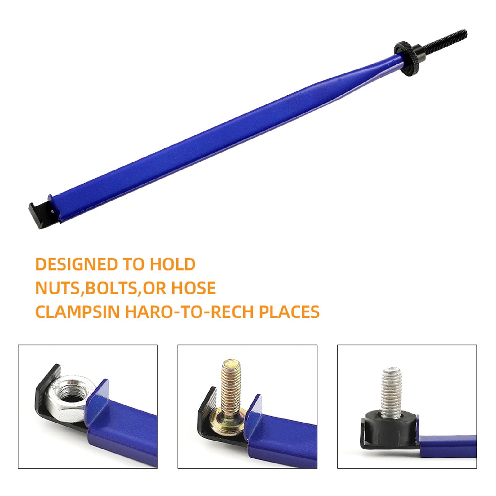 3Pcs Extension Wrench Clamp Tight Tool for Fixing Nut, Bolts and Hose Clamps Narrow Space Repair Tool Extension Clamp