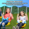 thumbnail image 4 of Sportspower Super Flyer Swing Set with 2 Flying Buddies, Saucer Swing, 2 Swings, Lifetime Warranty on Slide, and Bonus Anchor Kit, Great for Kids Aged 3-8, 4 of 11