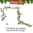 thumbnail image 3 of 5.7ft Smokey Christmas Garland with Lights & Pine Cones, Prelit Natual Rustic Cedar Pine Garland with Pine Cones for Home New Year, Mantle, Fireplace, Indoor Outdoor Xmas Decor(Green,69x2"), 3 of 9