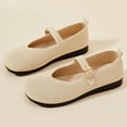 thumbnail image 4 of Viluyesy Flats for Womens, Round Toe Mesh Breathable Ankle Strap Casual Walking Comfort Shoes Beige US7.5, 4 of 6