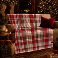 thumbnail image 3 of Autumn Tartan Plaid Decorative, Festive autumn celebration Scene, Warm Flannel Blanket for Living Room and Family Room with Detailed Artwork, Art Lovers autumn celebration Gift, Festive Home Decor, 3 of 9