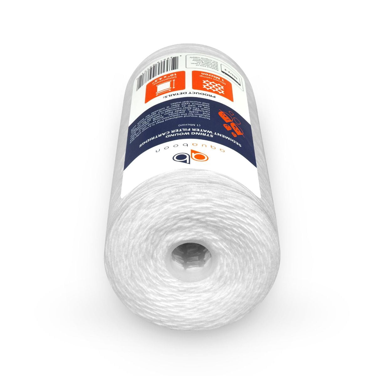 Aquaboon 1 Micron 10" String Wound Sediment Water Filter Cartridge | Whole House Sediment Filtration | Compatible with 84637, WPX5BB97P, PC10, 355214-45, 355215-45, WP10BB97P WP5BB97P 20-Pack