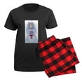 thumbnail image 5 of CafePress - Cat Bride Women's Dark Pajamas - Women's Short Sleeve Print T-Shirt and Pants Dark Cotton Pajama Set, 5 of 7