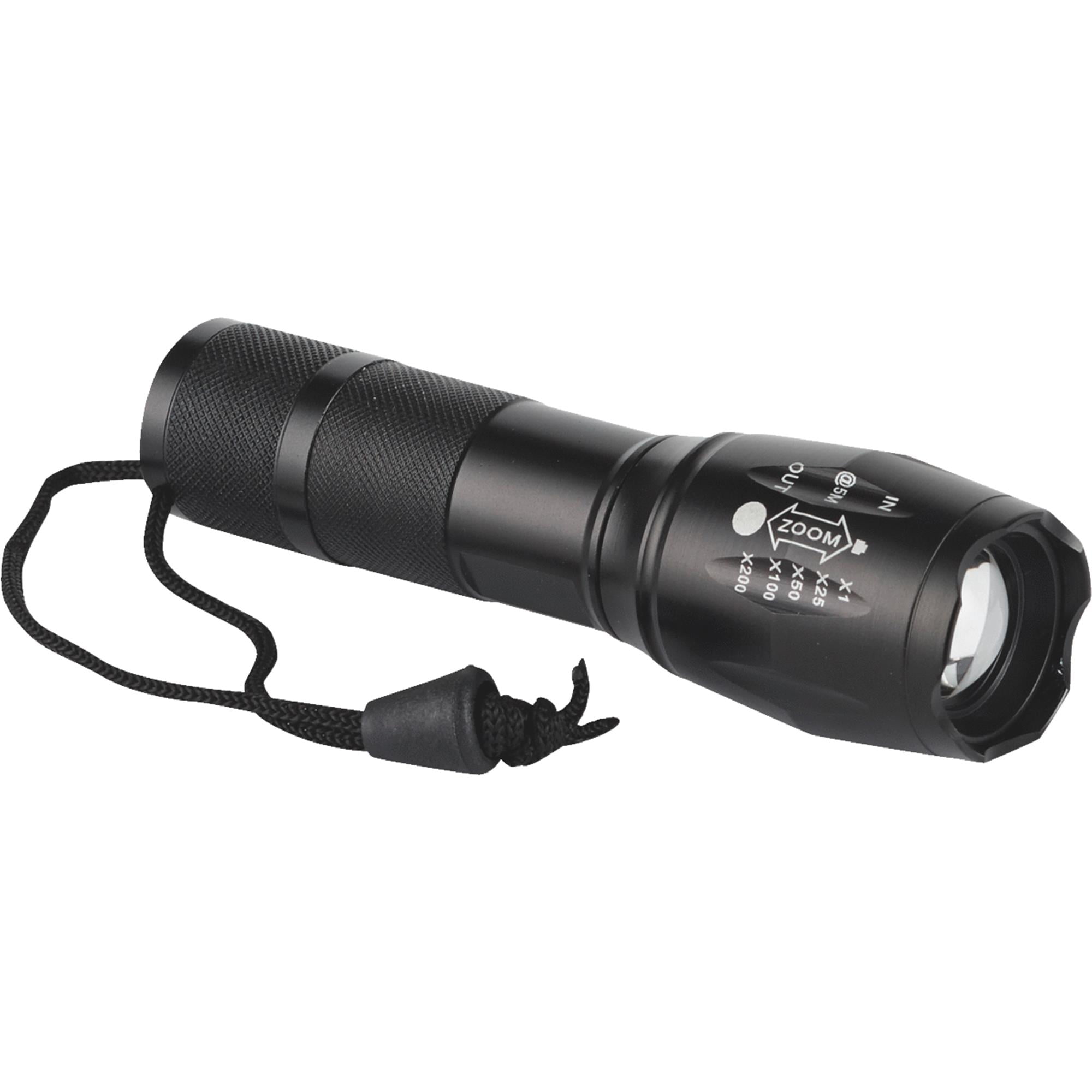 Bell+Howell Taclight Flashlight w/Holster LED Tactical Flashlight 5 Modes &  Zoom Function 22X Brighter Waterproof Security Flashlight High Lumens for