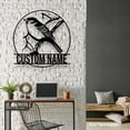 thumbnail image 3 of Craftnamesign Custom Cute American Robin Metal LED Light, Personalized Robin Bird Lover Name Sign, 3 of 5