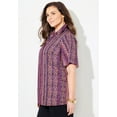 thumbnail image 3 of Catherines Women's Plus Size Timeless Short Sleeve Blouse, 3 of 4