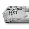 thumbnail image 3 of Inspirational Soft Flannel Fleece Throw Blanket, Hand-Drawn Lettering Follow Your Heart on Grungy Background, Cozy Plush for Indoor and Outdoor Use, 50" x 60", Black and White, by Ambesonne, 3 of 6
