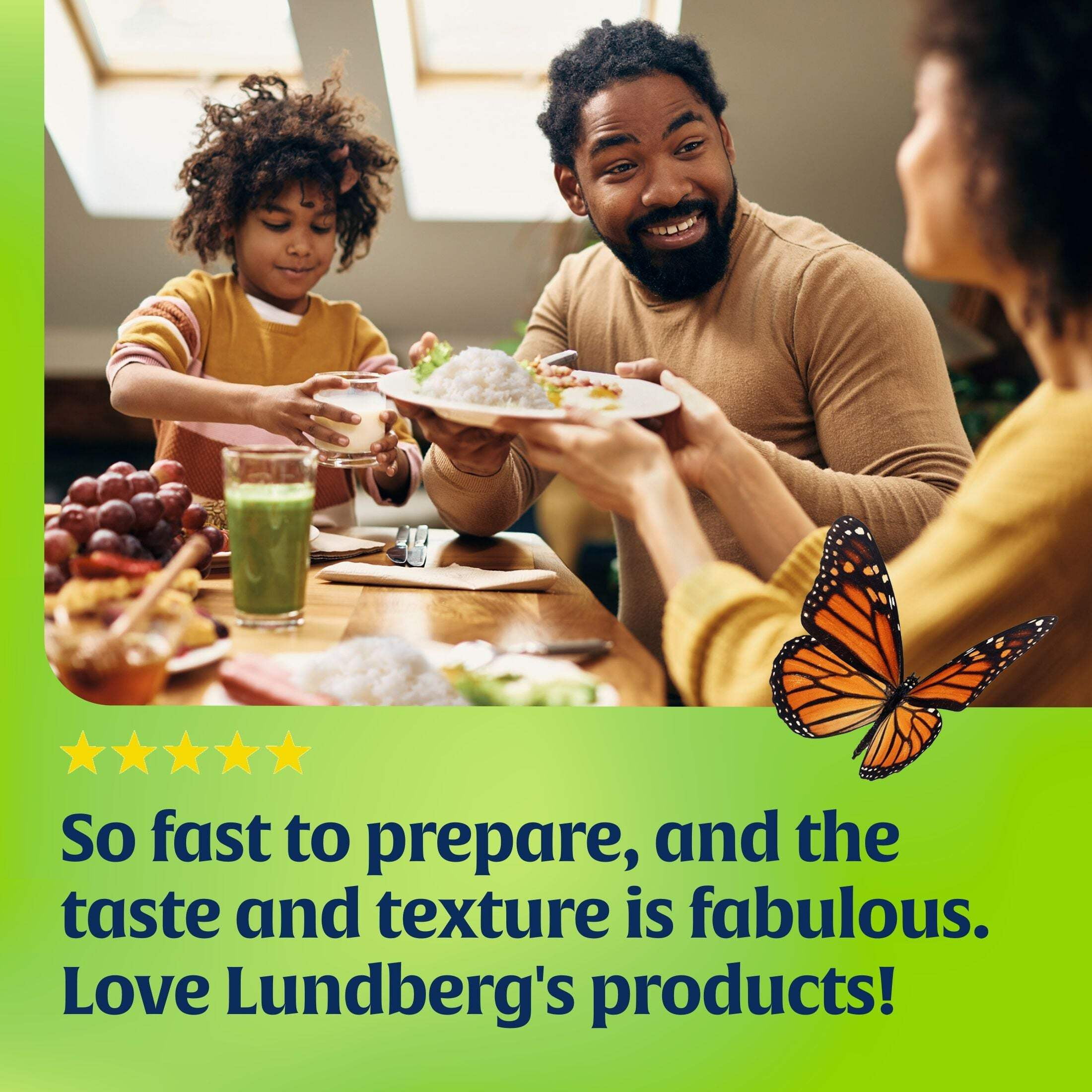(6 pack) Lundberg Organic Cilantro Lime Rice - Microwave Ready in 90 Seconds, 8oz Pouch