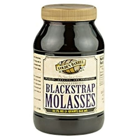 Golden Barrel Blackstrap Molasses, Unsulphured, 32