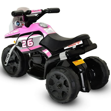 toy ride powered motorcycle pink battery 6v bicycle wheel electric motorcycles