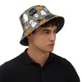 thumbnail image 6 of Bucket Hat for Men Women, cartoon halloween pumpkins Breathable Sun Hat Summer Beach Hats, Fun Womens Mens Bucket Hat for Travel Outdoor Vacation Fishing Hiking Sports, 6 of 6