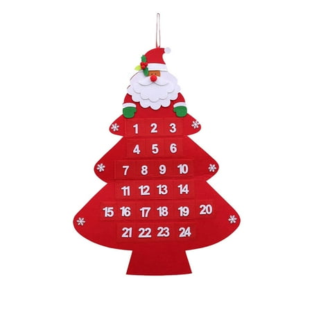 

Veki Large With Pockets Christmas Felts Christmas Decorations Advent Calendar Home Decor Light Catchers for Windows Stained Glass